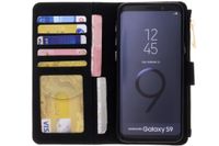 Schwarze Luxuriöse Portemonnaie-Klapphülle für Samsung Galaxy S9