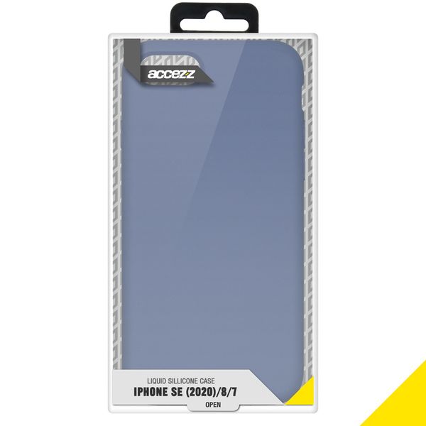 Accezz Liquid Silikoncase Apple iPhone SE (2022 / 2020) / 8 / 7 - Lavender Gray
