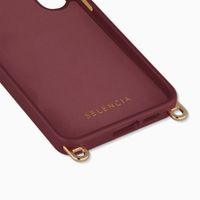 Selencia Rivièra Backcover mit MagSafe mit abnehmbaren Haken Samsung Galaxy A53 - Bold Burgundy