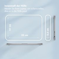 Selencia Puffy Laptop Hülle 13-14 Zoll - Laptop Sleeve - Slate Blue