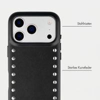 Selencia Studs Backcover mit MagSafe Apple iPhone 17 Pro Max - Velvet Black