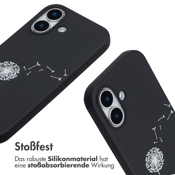 imoshion SilikonHülle design mit Band Apple iPhone 17 - Dandelion Black