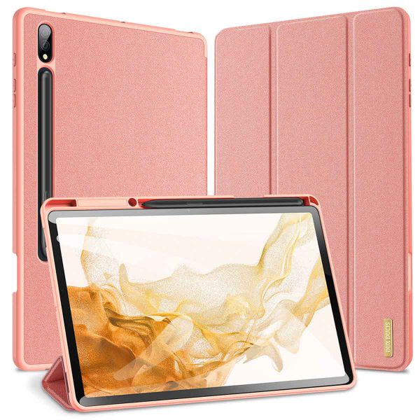 Dux Ducis Domo Klapphülle für das Samsung Galaxy Tab S8 Plus / S7 Plus - Rosa