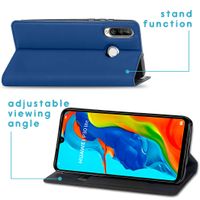 imoshion Slim Folio Klapphülle Huawei P30 Lite - Dunkelblau