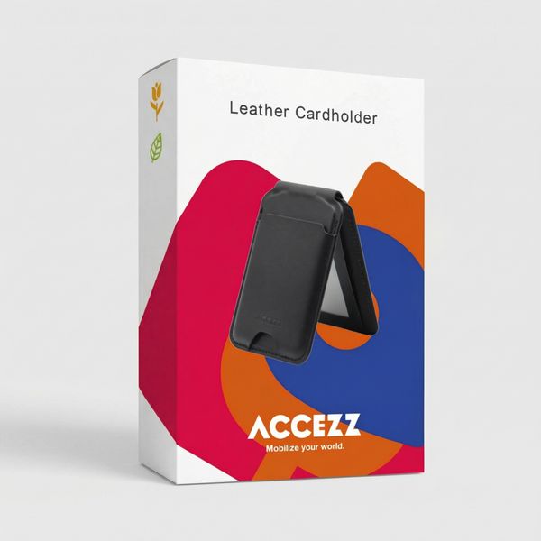 Accezz Leder-Wallet mit Standfunktion - Geeignet für MagSafe und Qi2 - Cedar Green