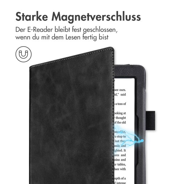 imoshion Klapphülle Sleepcover mit strap und stand Kobo Clara HD - Schwarz