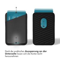 Accezz Lederkartenhalter - Geeignet für MagSafe und Qi2 - Onyx Black