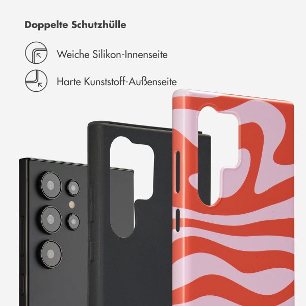 Selencia Vivid Back Cover Samsung Galaxy S24 Ultra - Dream Swirl Pink