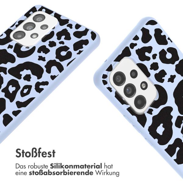 imoshion SilikonHülle design mit Band Samsung Galaxy A53 - Animal Lila