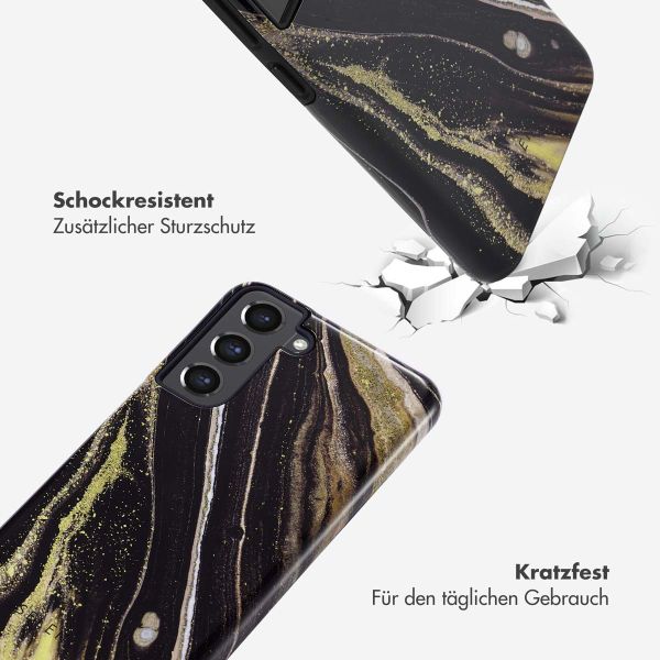 Selencia Vivid Back Cover Samsung Galaxy S21 FE - Chic Marble