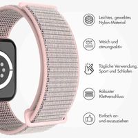 imoshion Nylonarmband für das  Apple Watch Series 1 t/m 11 / SE / Ultra (44/45/46/49 mm) - Sand Pink