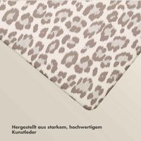 Selencia Sabi Laptop Cover Leopardenmuster Apple MacBook Air 15 Zoll (2023 / 2024 M3 chip / 2025 M4 chip) - Soft Ivory