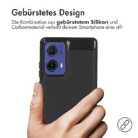 imoshion Brushed Back Cover für das Motorola Moto G85 - Schwarz