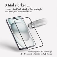 Accezz Dreifach starke Full Cover Schutzfolie mit Applikator für das Samsung Galaxy A35 / A55 - Transparent