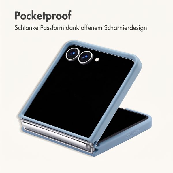 imoshion Color Guard Back Cover mit MagSafe Samsung Galaxy Z Flip 8 - Hellblau