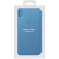 Apple Leather Folio Klapphülle Cod Blue für das iPhone Xs Max