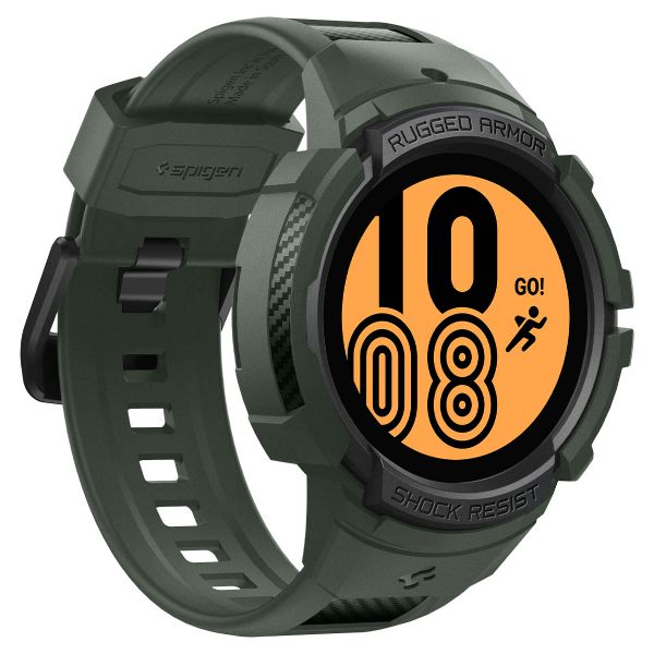 Spigen Rugged Armor™ Pro Case für die Samsung Galaxy Watch 4 / 5 - 44 mm - Military Green