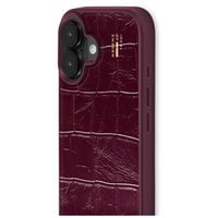 iDeal of Sweden MagSafe-Hülle aus veganem Leder Apple iPhone 16 - Fine Wine Croco