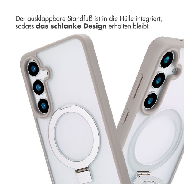 Accezz Ring Stand Backcover mit MagSafe Samsung Galaxy S24 Plus - Grau