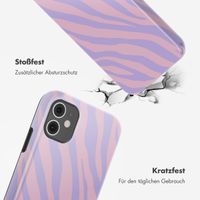 Selencia Vivid Backcover iPhone 11 - Zebra Light Pink Lilac