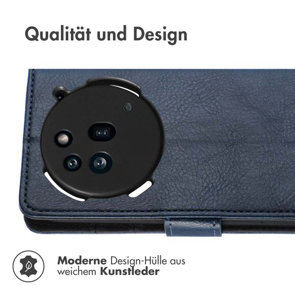 imoshion Luxuriöse Klapphülle Nothing Phone (3a) Pro - Dunkelblau