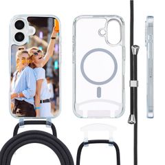 Gestalte deine eigene MagSafe Hülle mit abnehmbarem Band Apple iPhone 16 - Transparent