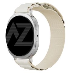 Accezz Nylon Alpine Armband für Samsung Galaxy Watch 9 (40/44mm) / Watch 8 (40/44mm) / Classic (46mm) - Polarstern