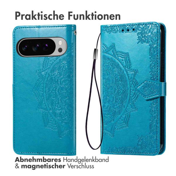 imoshion Mandala Klapphülle Google Pixel 10 Pro XL - Türkis