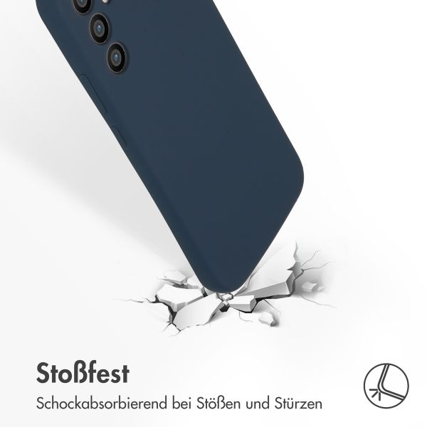 Accezz Liquid Silikoncase Samsung Galaxy A34 (5G) - Dunkelblau