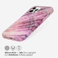 Selencia Aurora Fashion Back Case für das iPhone 12 (Pro) - ﻿Strapazierfähige Hülle - 100 % recycelt - Ocean Shell Purple