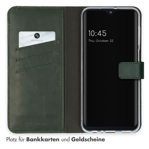 Selencia Echtleder Klapphülle Samsung Galaxy A23 (5G) - Grün
