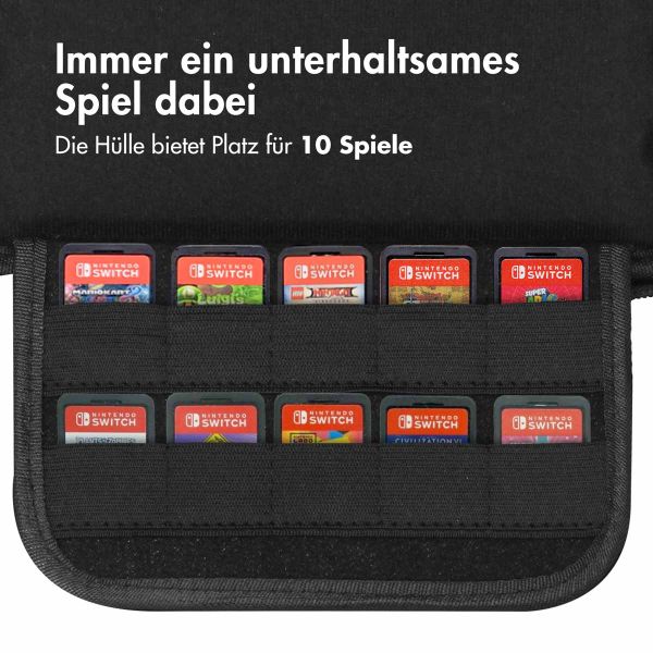 imoshion ﻿Schale für Nintendo Switch – Hülle für Nintendo Switch / Switch OLED – Blau / Rot