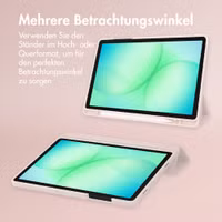 Accezz Smarte Klapphülle aus Silikon Samsung Galaxy Tab A11 Plus / A9 Plus - Rosa