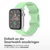 imoshion Athletisches Silikonarmband für die Apple Watch Series 1 bis 9 / SE (38/40/41 mm) | Series 10 (42 mm) - Mintgrün