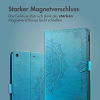 imoshion Mandala Klapphülle Apple iPad 6 (2018) 9.7 Zoll / iPad 5 (2017) 9.7 Zoll / Air 2 (2014)/Air 1 (2013) - Türkis