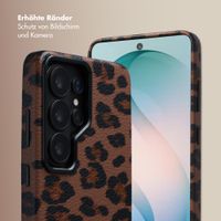 Selencia Sabi Backcover Leopardenmuster mit MagSafe Samsung Galaxy S26 Ultra - Mocha Brown