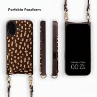 Selencia Nova Echtleder Backcover mit Kartenhalter Apple iPhone 16 - Fawn Chic