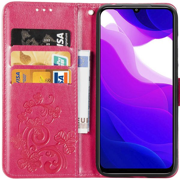 Kleeblumen Klapphülle Xiaomi Mi 10 Lite - Fuchsia