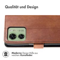 imoshion Luxuriöse Klapphülle für das Motorola Edge 40 - Braun