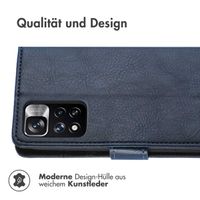 imoshion Luxuriöse Klapphülle für das Xiaomi Redmi Note 11 Pro - Dunkelblau