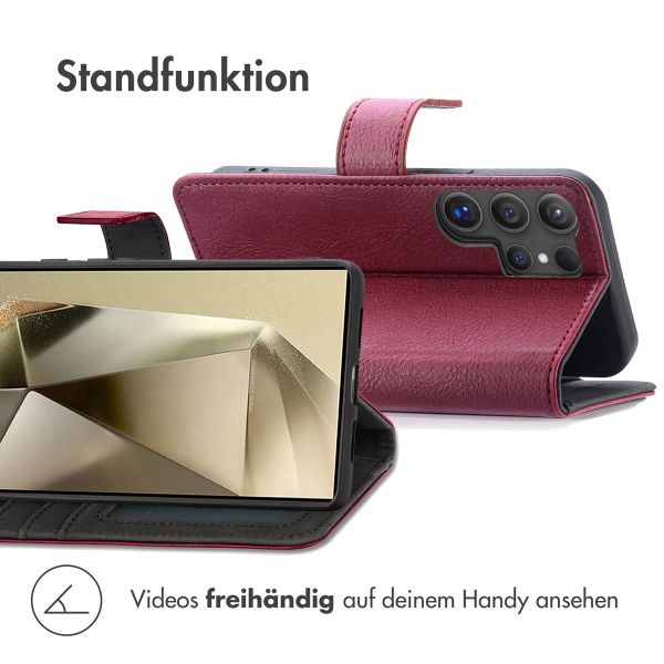 imoshion Luxuriöse Klapphülle Samsung Galaxy S24 Ultra - Bordeaux