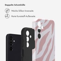 Selencia Vivid Back Cover Samsung Galaxy A15 (5G/4G) - Colorful Zebra Old Pink