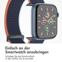imoshion Nylonarmband für das  Apple Watch Series 1 t/m 9 / SE (38/40/41 mm) | Series 10 / 11 (42 mm) - Dark Navy Blue