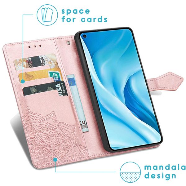 imoshion Mandala Klapphülle Xiaomi Mi 11 Lite (5G/4G) / 11 Lite 5G NE - Rosé gold