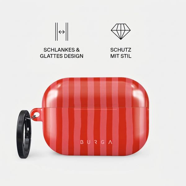 Burga Hardcase Hülle Apple AirPods Pro 2 - Pomegranate