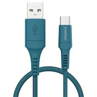 imoshion Braided USB-C-zu-USB Kabel - 1 Meter - Dunkelblau