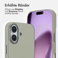 Accezz MagSafe Leather Backcover Apple iPhone 17 - Light Grey