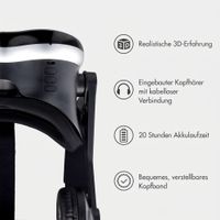 imoshion Virtual-Reality-Brille mit Bluetooth-Kopfhörern - Schwarz