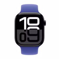Apple Silikon Solo Loop für  Apple Watch Series 1 - 9 / SE (38/40/41 mm) | Series 10 / 11 (42 mm) - Größe 6 - Ultramarine