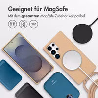 imoshion Color Backcover mit abnehmbarem Handykette und MagSafe Samsung Galaxy S25 Ultra - Beige